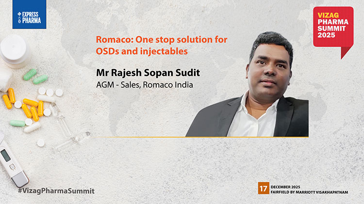 Mr Rajesh Sopan Sudit, AGM – Sales, Romaco India