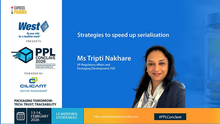 Ms Tripti Nakhare, VP-Regulatory Affairs and Packaging Development, FDC