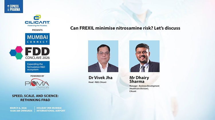 Dr Vivek Jha, Head – R&D, Cilicant & Mr Dhairy Sharma, Manager – Business Development (Healthcare Division), Cilicant