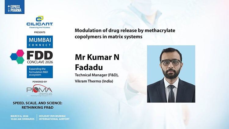 Mr Kumar N Fadadu, Technical Manager (F&D), Vikram Thermo (India)