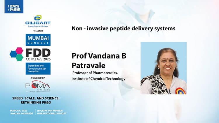Prof Vandana B Patravale, Professor of Pharmaceutics, Institute of Chemical Technology