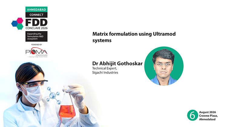 Dr Abhijit Gothoskar, Technical Expert, Sigachi Industries